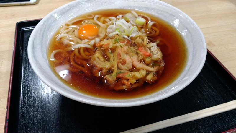 大黒SAのかき揚げうどん