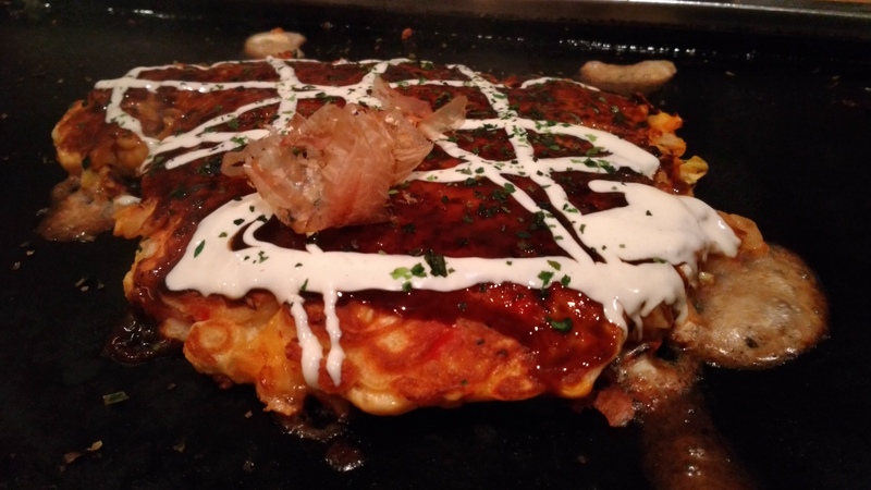 就活中に先輩と食べたお好み焼き